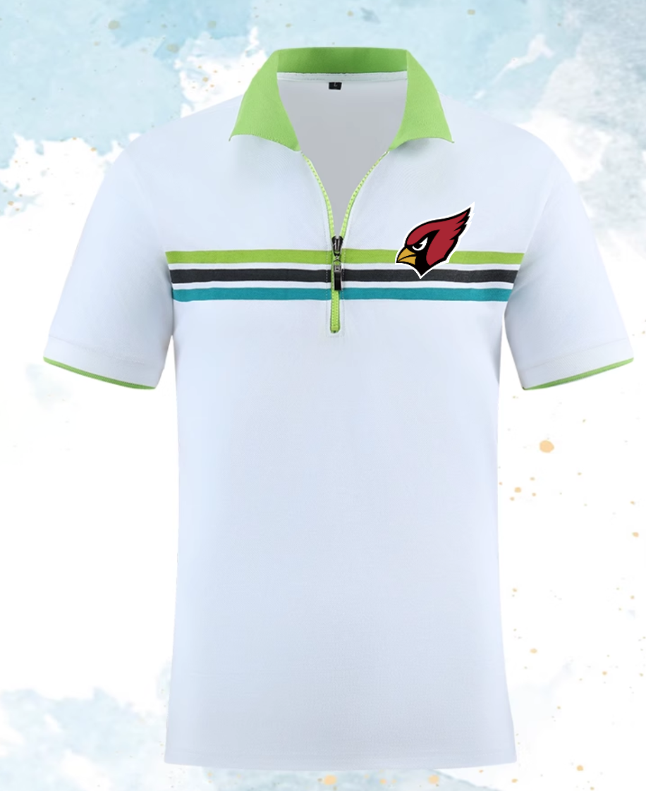 Arizona Cardinals white 13 Men 2025 NFL polo T shirt